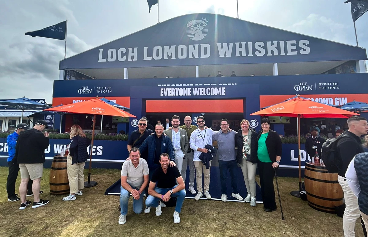 De Wereld van Dranken naar 152e editie The Open bij de Loch Lomond VIP-tent