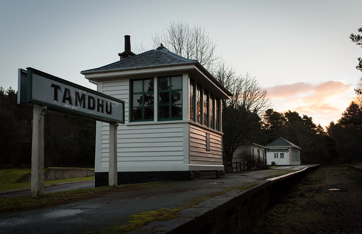 Dalbeallie Station bij Tamdhu Speyside Single Malt