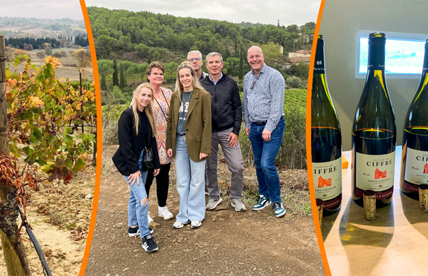 Nederlandse slijters bezoeken Château Lorgeril