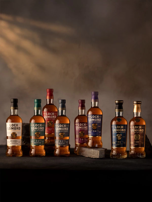 Breed assortiment bij Loch Lomond Whiskies