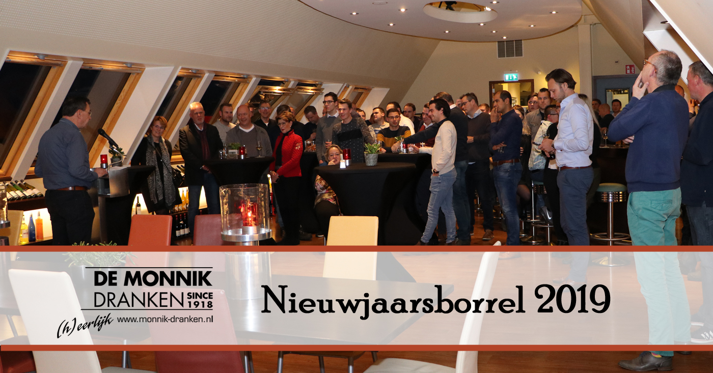 Nieuwjaarsborrel 2019 voor personeel De Monnik Dranken